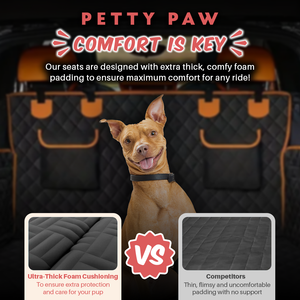 PettyPaw™ Hard Bottom Pet Car Seat Cover