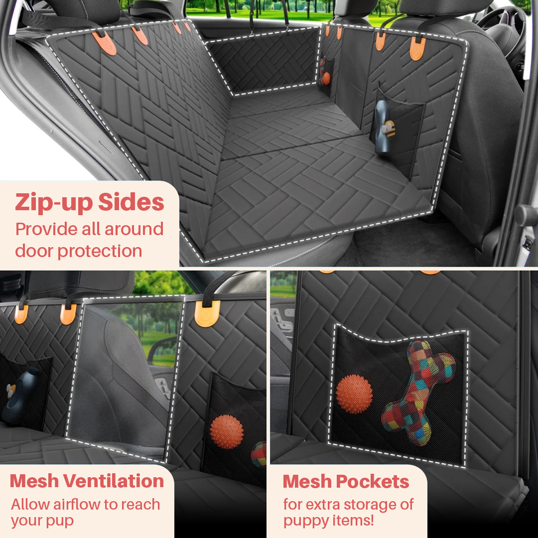 PettyPaw™ Hard Bottom Pet Car Seat Cover