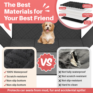 PettyPaw™ Hard Bottom Pet Car Seat Cover