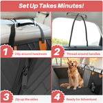 PettyPaw™ Hard Bottom Pet Car Seat Cover