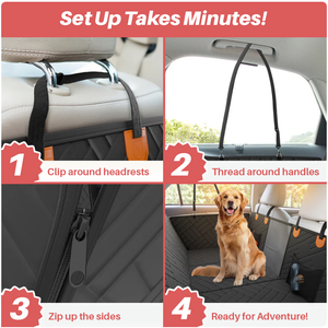 PettyPaw™ Hard Bottom Pet Car Seat Cover